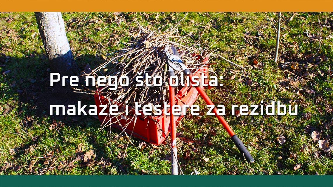 Pre nego što olista: makaze i testere za rezidbu