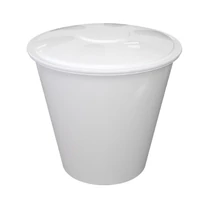 Kaca plastična 210L BELA sa poklopcem