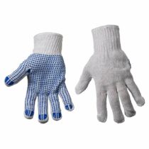 Radne rukavice pletene sa plavim tačkicama