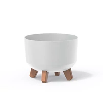 Saksija Gracia 34x24 cm sa nogarima i rezervoarom - bela S449