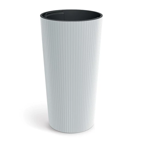 Saksija Lamia visoka 30cm sa uloškom - bela S449