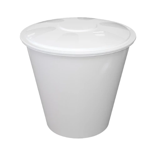 Kaca plastična 210L BELA sa poklopcem